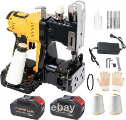 Upgraded Cordless Bag Sewing Machine 2X 4.0A Batteries Included