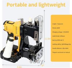 Upgraded Cordless Bag Sewing Machine 2X 4.0A Batteries Included
