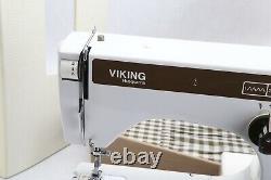 VIKING HUSQVARNA 3240 790C Sewing Machine Zig Zag Heavy Duty w Case + Table