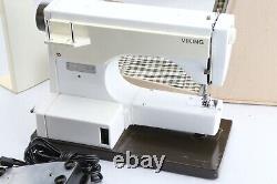 VIKING HUSQVARNA 3240 790C Sewing Machine Zig Zag Heavy Duty w Case + Table