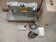 VINTAGE 1960s Singer 328K Heavy Duty Sewing Machine WithCase & Foot Pedal