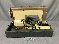 VINTAGE PFAFF dial-a-stitch HEAVY DUTY SEWING MACHINE with PEDAL & CASE