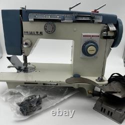 VTG White Model 167 Zig Zag Heavy Duty Sewing Machine With 11 Built in Stitches