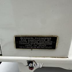 VTG White Model 167 Zig Zag Heavy Duty Sewing Machine With 11 Built in Stitches