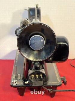 Vintage 1949 Singer 201-2 Heavy Duty Sewing Machine, Extras, SERVICED