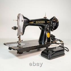 Vintage 1951 Centennial Singer Sewing Machine 15-91 Heavy Duty Direct Drive