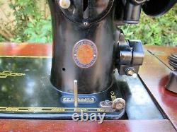 Vintage 1951 Singer 201-2 Direct Drive Heavy Duty Sewing Machine Denim Leather