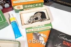 Vintage 1951 Singer 301A Slant Needle Heavy Duty Sewing Machine Black Beauty