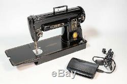 Vintage 1951 Singer 301A Slant Needle Heavy Duty Sewing Machine Black Beauty