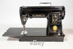 Vintage 1951 Singer 301A Slant Needle Heavy Duty Sewing Machine Black Beauty