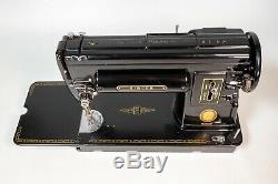 Vintage 1951 Singer 301A Slant Needle Heavy Duty Sewing Machine Black Beauty