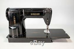 Vintage 1951 Singer 301A Slant Needle Heavy Duty Sewing Machine Black Beauty