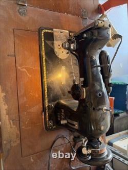 Vintage 1952 German Pfaff 130 Sewing Machine Heavy Duty Untested As Is #4540972