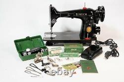 Vintage 1952 Singer 201-2 Direct Drive Heavy Duty Sewing Machine Denim Leather