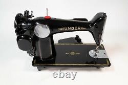 Vintage 1952 Singer 201-2 Direct Drive Heavy Duty Sewing Machine Denim Leather