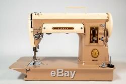 Vintage 1956 Singer 301A Sewing Machine Short Bed Heavy Duty Gear Drive Nice