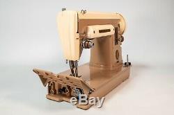 Vintage 1956 Singer 301A Sewing Machine Short Bed Heavy Duty Gear Drive Nice