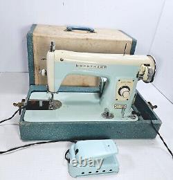 Vintage Brother Deluxe Sewing Machine Foreign Heavy Duty Upholstery Mid-Century