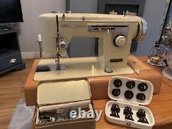 Vintage Brother Sew Matic Sewing Machine Heavy Duty With Accessories