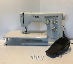 Vintage HUSQVARNA VIKING 6020 Sewing Machine Heavy Duty with Extension Table