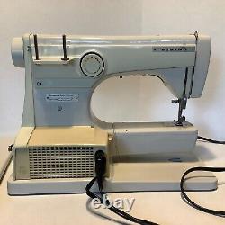 Vintage HUSQVARNA VIKING 6020 Sewing Machine Heavy Duty with Extension Table