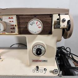 Vintage Heavy Duty Morse Stright & Zig Zag Cams Sewing Machine withCase Made Japan