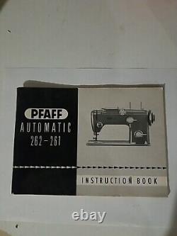 Vintage Heavy Duty Sewing machine PFAFF 262 With Foot Pedal