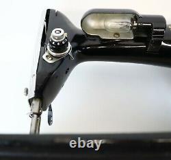 Vintage Heavy Duty Singer 201 Sewing Machine Foot Pedal Video of it Working