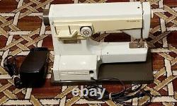Vintage Husqvarna Model 2000 Sewing Machine With Case Untested Very Heavy Sweden