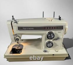 Vintage Kenmore 158.17030 Sewing Machine Japan Tested works withCase & Vtg Kit
