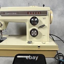 Vintage Kenmore 158.17030 Sewing Machine withCase & Vintage Kit Tested