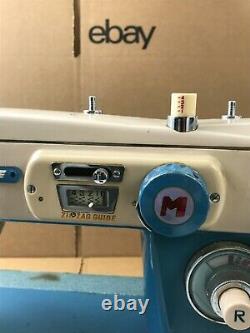 Vintage Morse Sewing Machine Fotomatic Zig Zag Heavy Duty Full Metal with Pedal