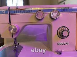 Vintage Necchi 534FB Heavy Duty Sewing Machine With Case
