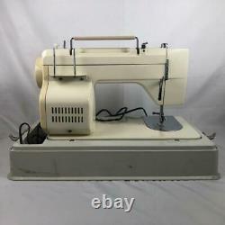 Vintage Necchi 534fb Heavy Duty Sewing Machine With Hard Case Japan