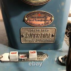 Vintage & Rare Morse Super Dial Heavy Duty Sewing Machine WithPedal & Case