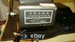Vintage Sears Kenmore 158.840 Heavy Duty Sewing Machine w Foot Pedal & Case EC