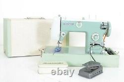 Vintage Sewmor 970 Heavy Duty Sewing Machine 700 Series Japan WithCase Tested