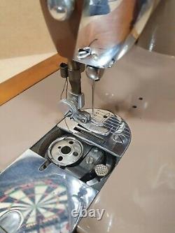 Vintage Singer 185K Heavy Duty Electric Sewing Machine With Accessories