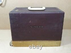 Vintage Singer 185K Heavy Duty Electric Sewing Machine With Accessories