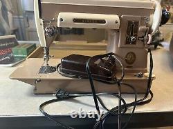 Vintage Singer 301A Long Heavy Duty Sewing Machine + Accessories + Case