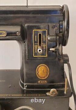 Vintage Singer 301A Sewing Machine Portable Slant Needle Design Heavy Duty Runs