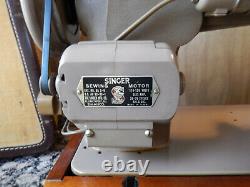 Vintage Singer 306W 1950s Heavy Duty Sewing Machine Bundle Tested