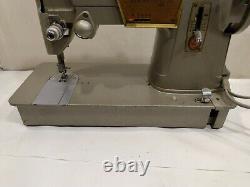 Vintage Singer 328K Heavy Duty Sewing Machine Style-O-Matic With Foot Pedal
