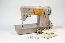 Vintage Singer 328K Heavy Duty Sewing Machine Style-O-Matic With Foot Pedal MCM