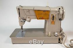 Vintage Singer 328K Heavy Duty Sewing Machine Style-O-Matic With Foot Pedal MCM