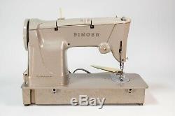 Vintage Singer 328K Heavy Duty Sewing Machine Style-O-Matic With Foot Pedal MCM