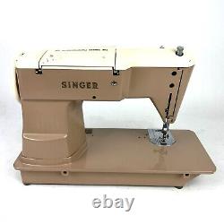 Vintage Singer 401A Slant O Matic Heavy Duty Sewing Machine with Accessories