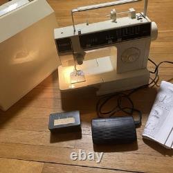 Vintage Singer Heavy Duty Sewing Machine 6215C Foot Pedal Case Accessories Works