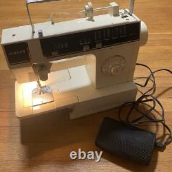 Vintage Singer Heavy Duty Sewing Machine 6215C Foot Pedal Case Accessories Works