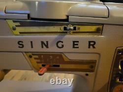 Vintage Singer Model 328K Heavy Duty Upholstery Sewing Machine with Foot Pedal